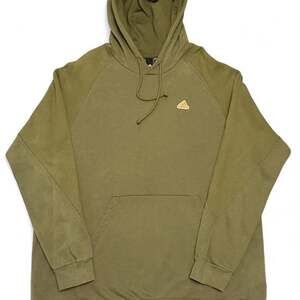 Adidas Olive Green Pullover Hoodie Sweatshirt Men's Size XL
